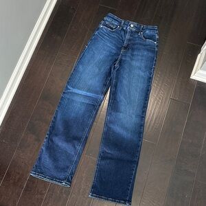 Good American Dark Blue Straight Jeans